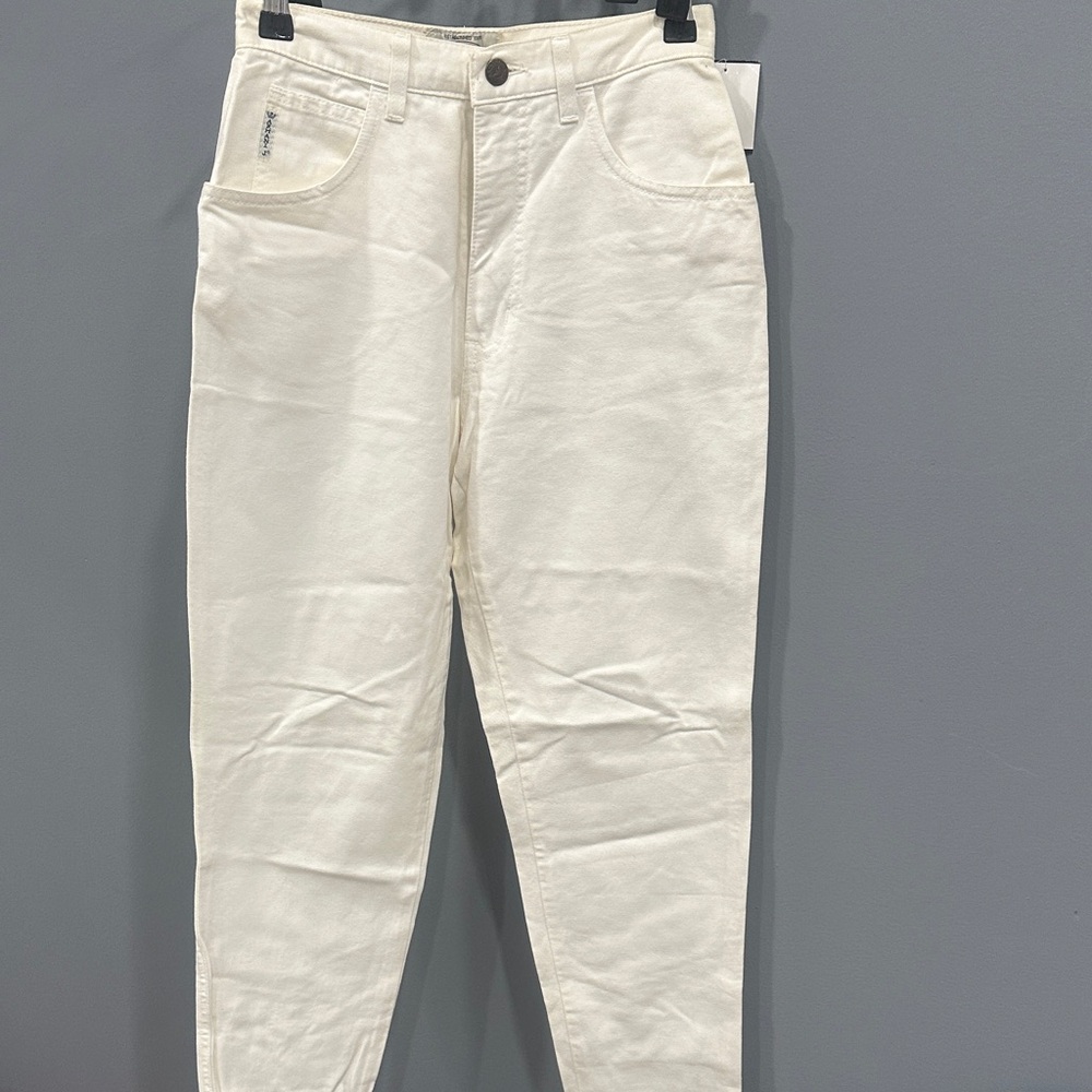 Armani Jeans Women's Off-White Cropped Jeans